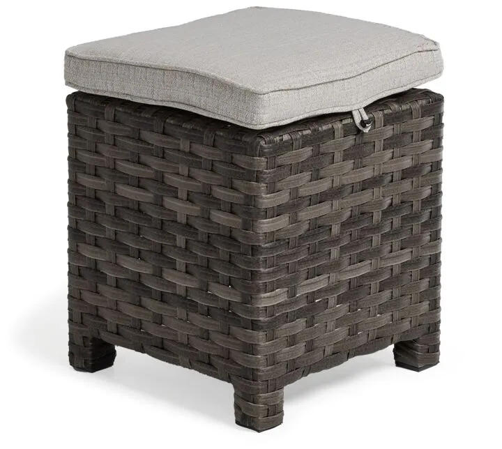 Acadia 6-Piece Outdoor Banquette Set - Grey, Beige
