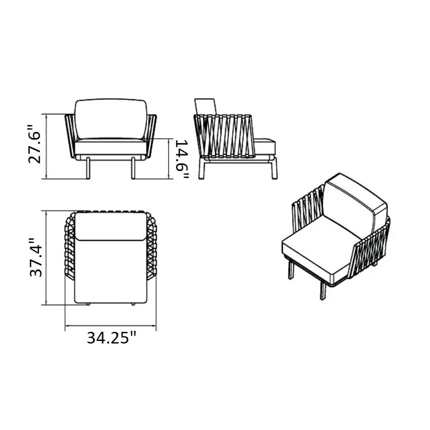 Anthea Easy Outdoor Lounge Chair