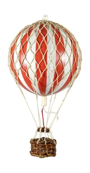 Authentic Models Floating The Skies Balloon Model, Red/White,  8.5 Cm