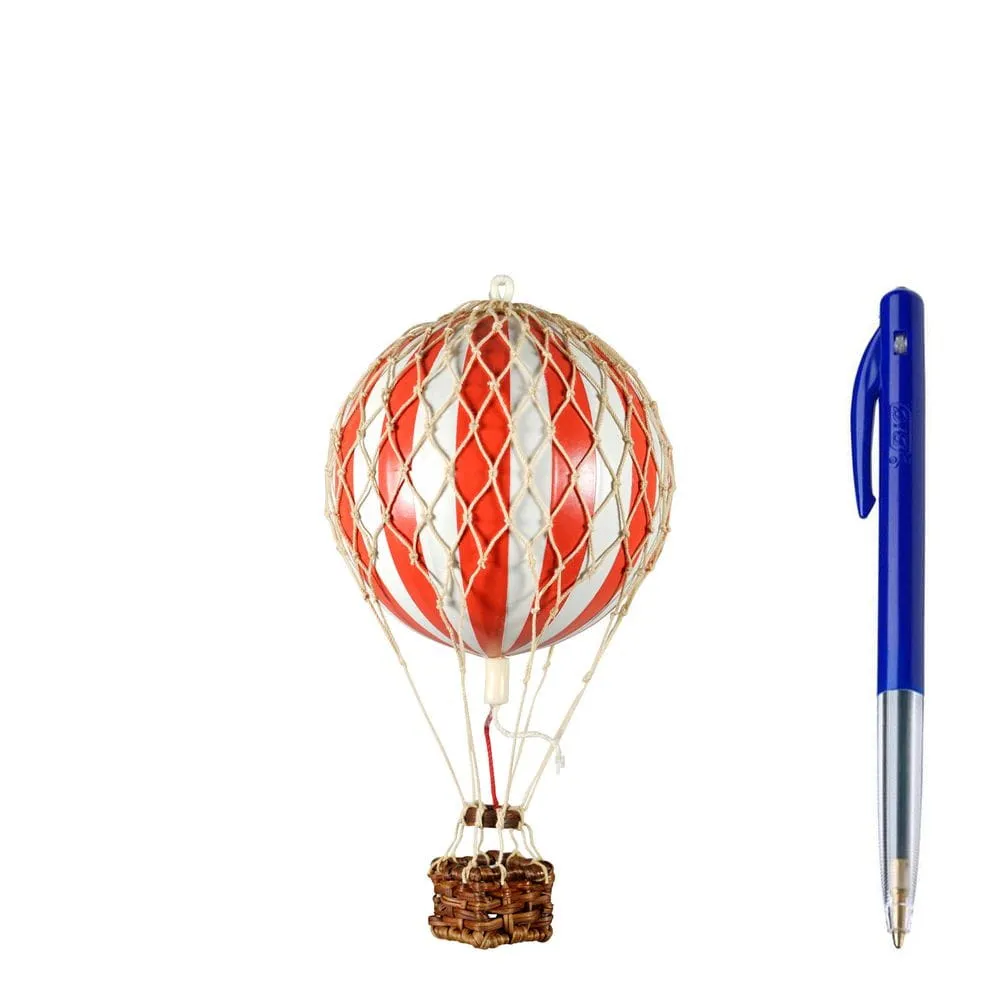 Authentic Models Floating The Skies Balloon Model, Red/White,  8.5 Cm