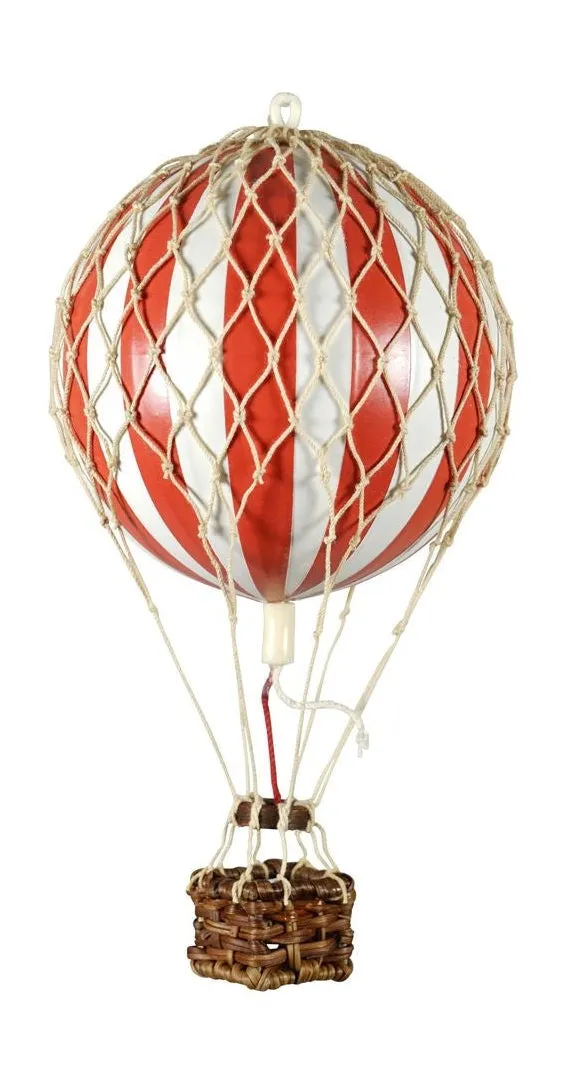 Authentic Models Floating The Skies Balloon Model, Red/White,  8.5 Cm