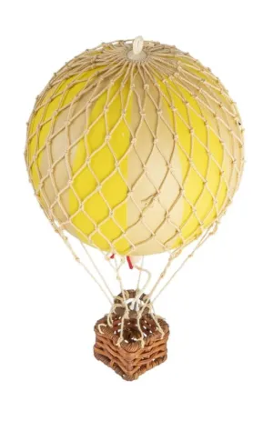 Authentic Models Floating The Skies Balloon Model, Yellow Double,  8.5 Cm