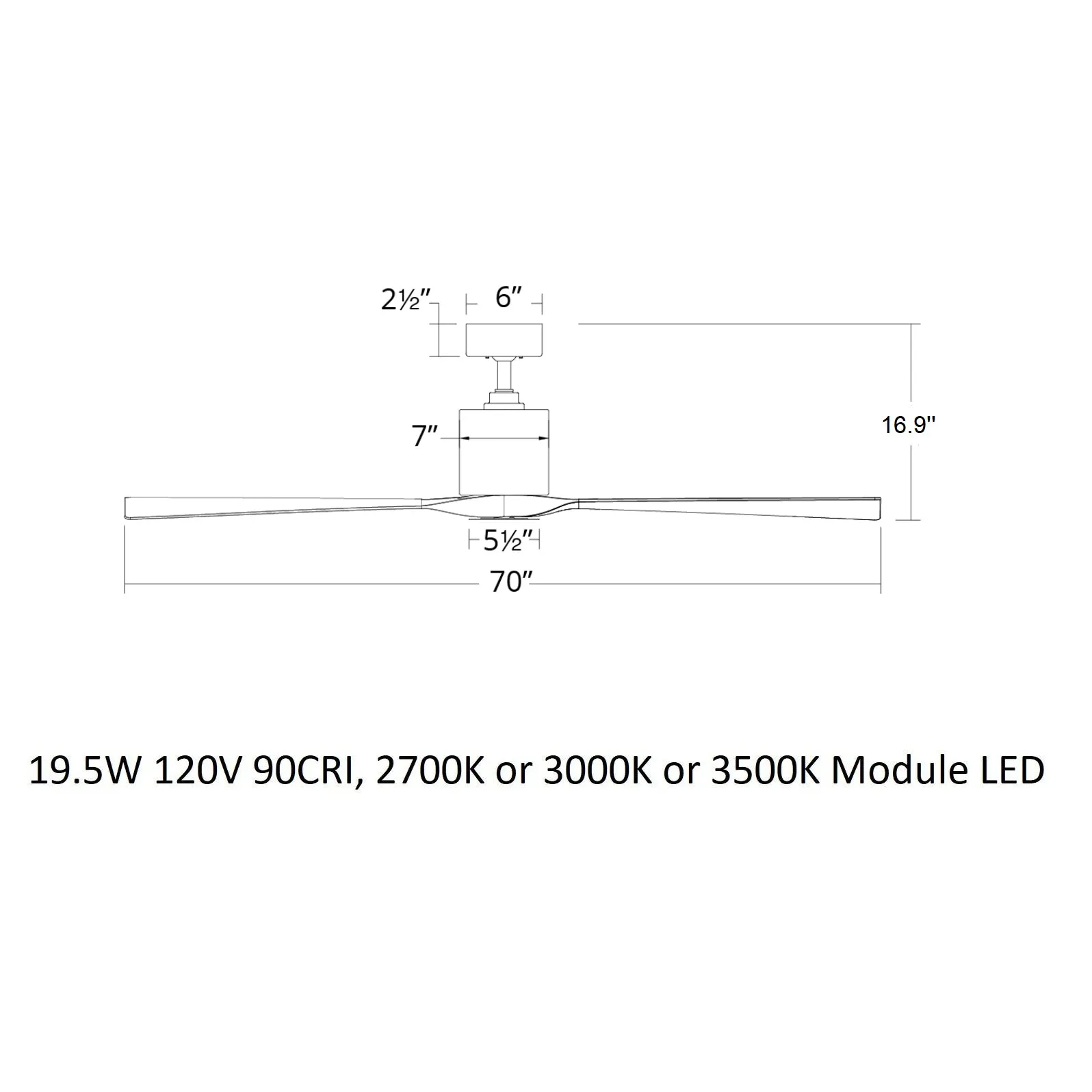 Aviator Indoor/Outdoor LED Ceiling Fan