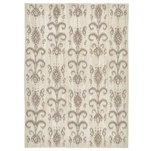 Beige Flatweave Wool Rug - 10' x 14'