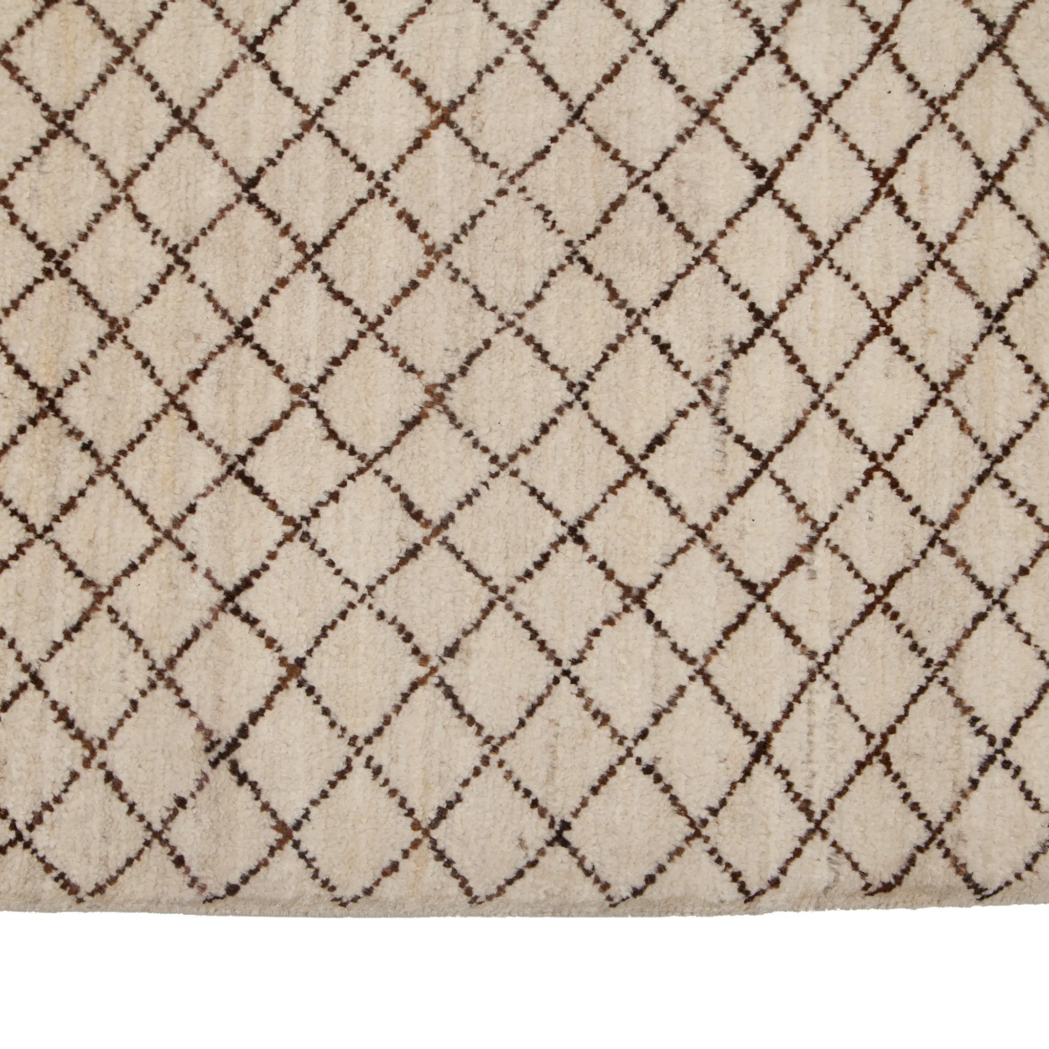 Beige Modern Wool Rug - 8'1'' x 9'7''