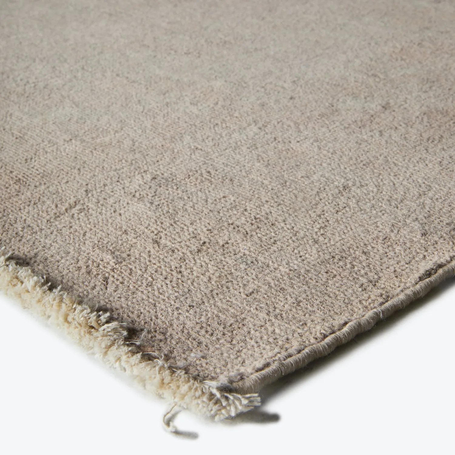 Beige Overdyed Wool Rug - 9'11" x 10'4"