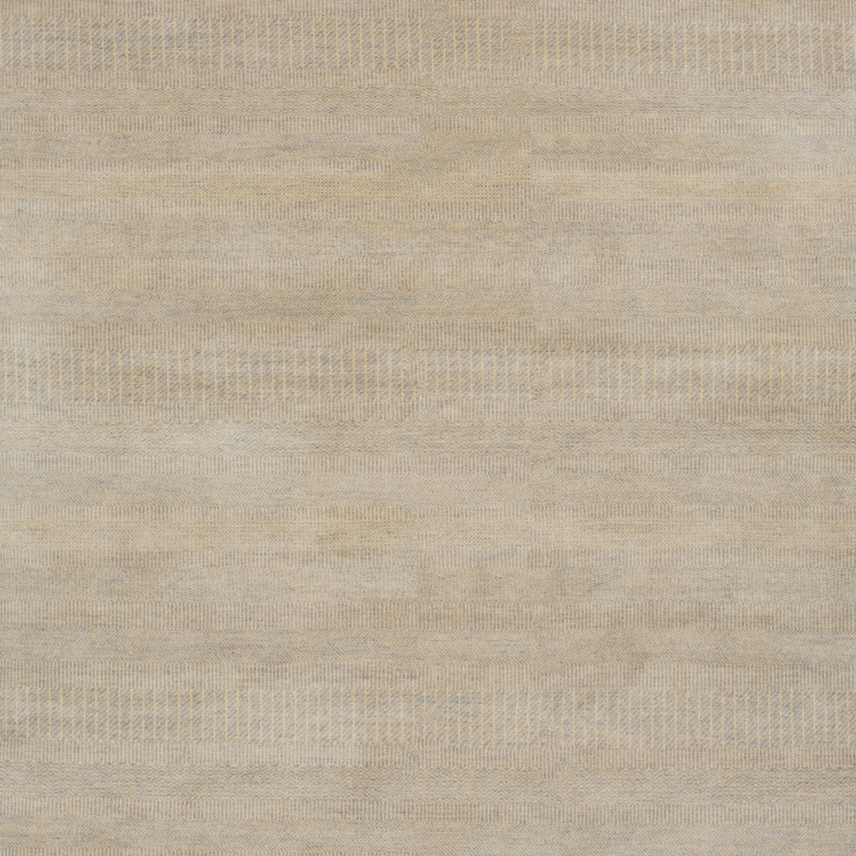 Beige Solid Indo Savannah Rug - 6' x 9'2"