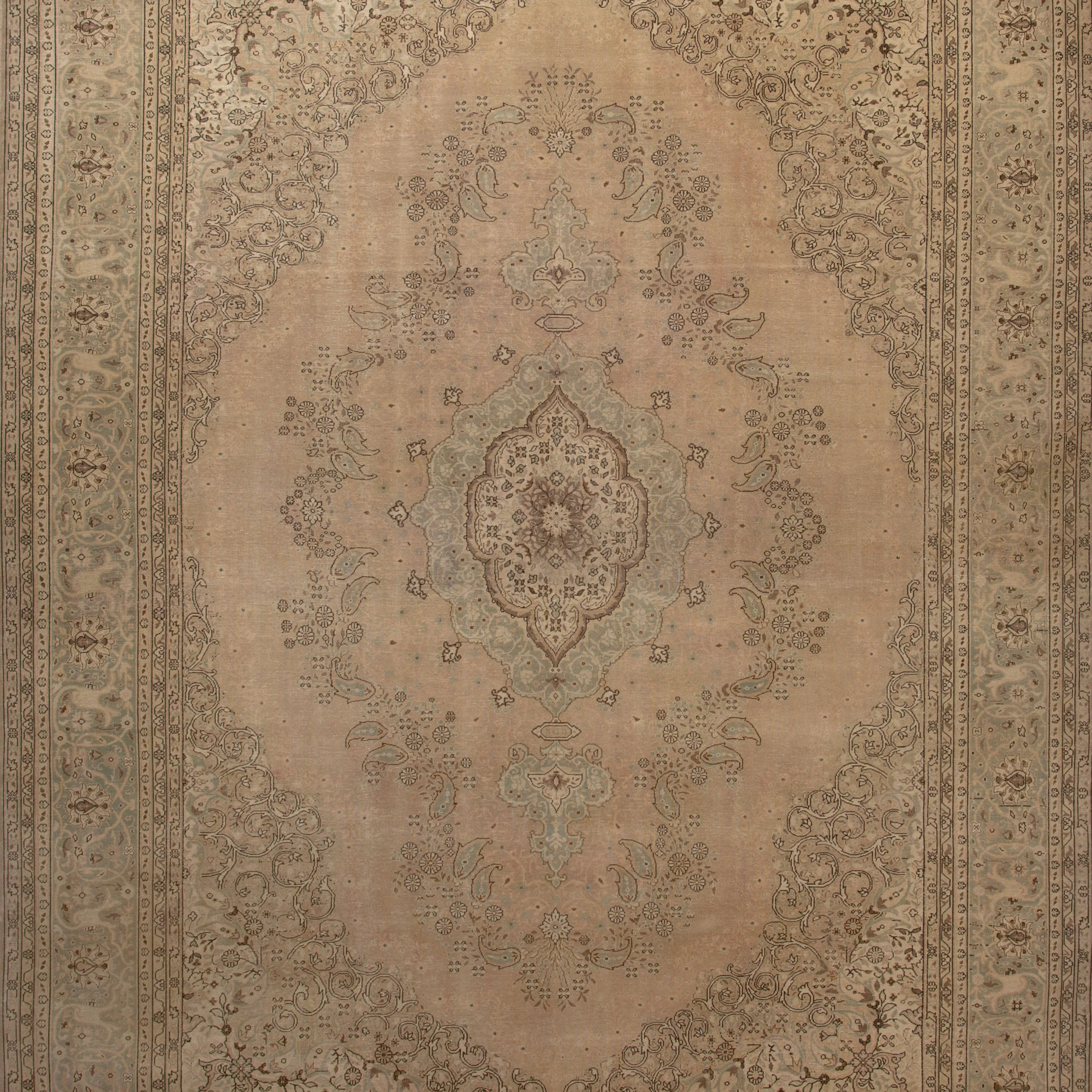 Beige Traditional Wool Rug - 10'1" x 13'4"