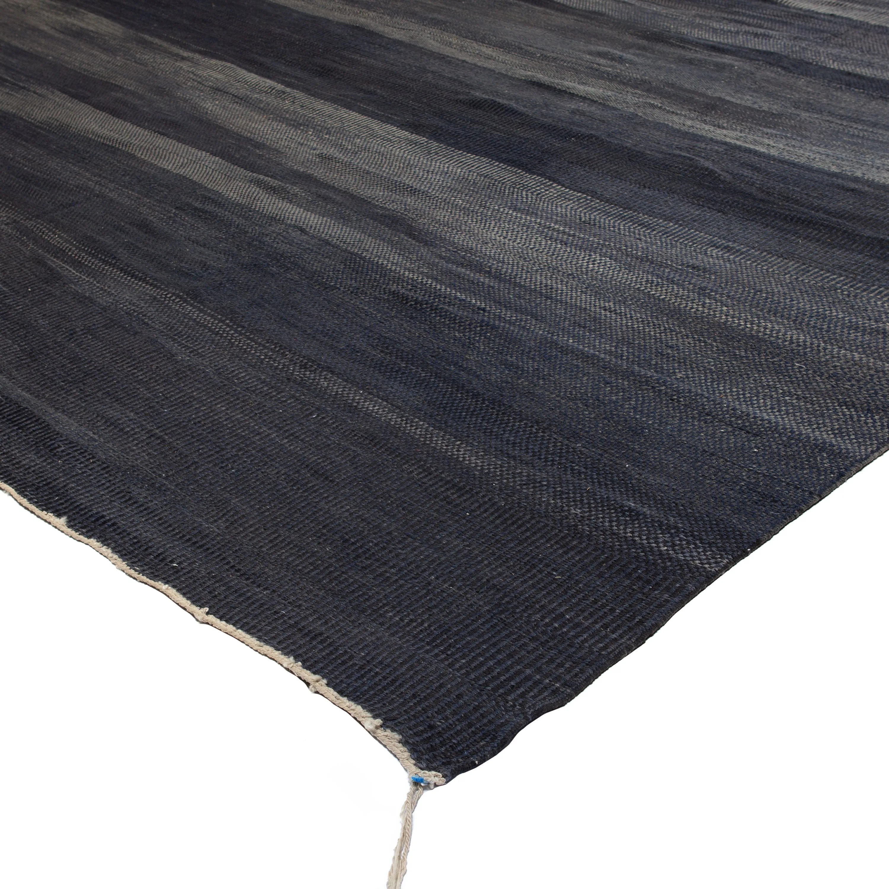 Black Casablanca Moroccan Wool Rug - 12'8" x 19'6"