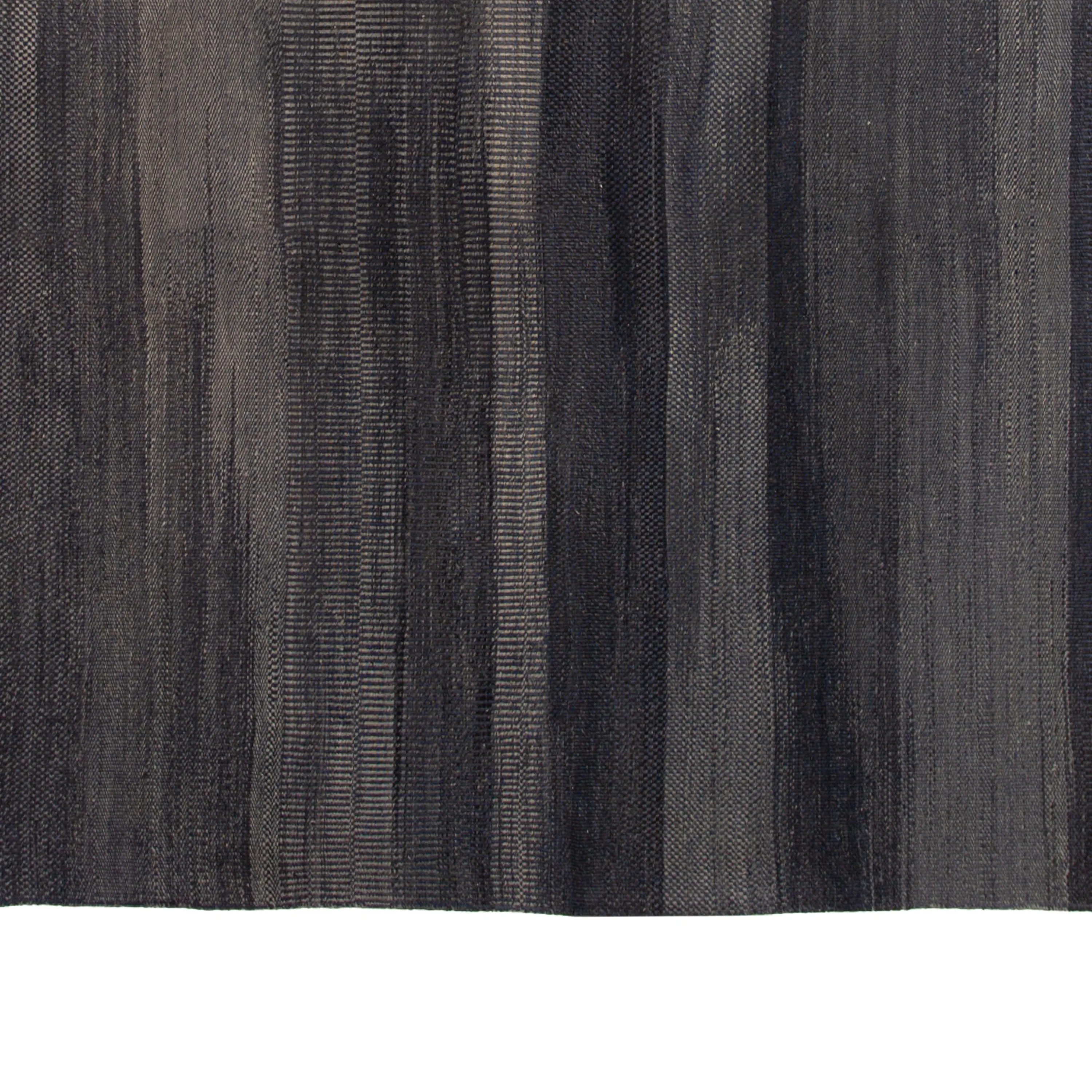 Black Casablanca Moroccan Wool Rug - 12'8" x 19'6"