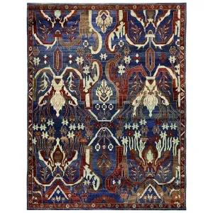 Blue Alchemy Transitional Wool Silk Blend Rug - 88" x 11'10"