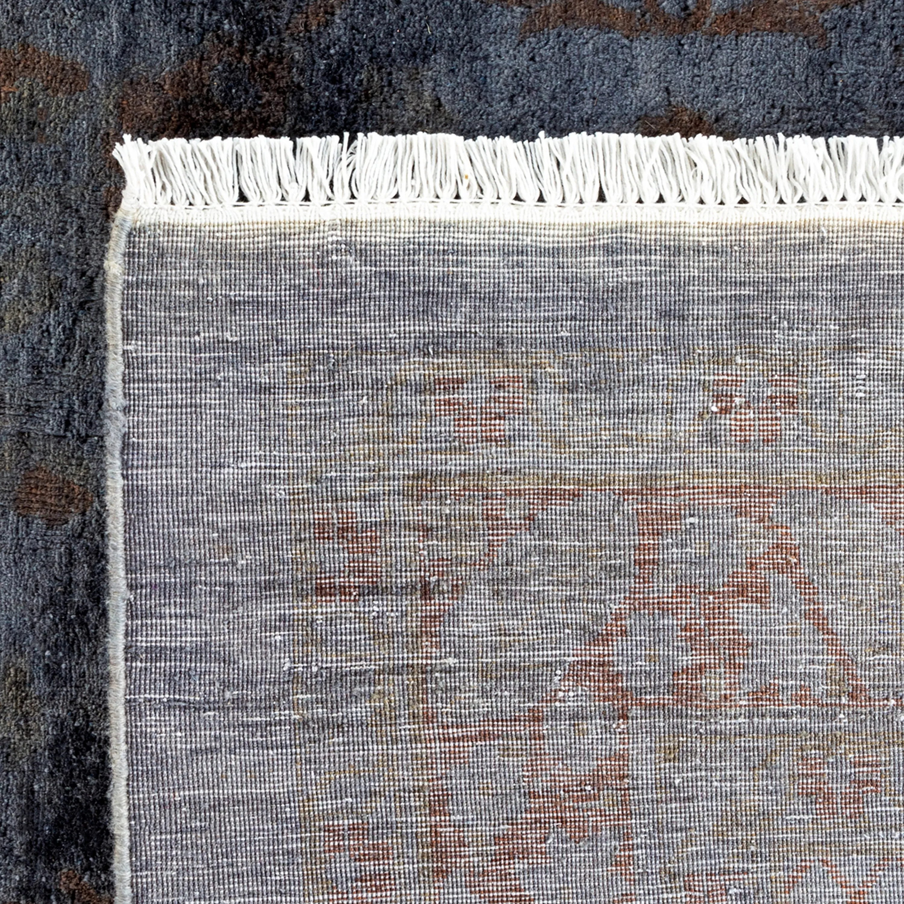 Blue Overdyed Wool Rug - 10'4" x 13'10"
