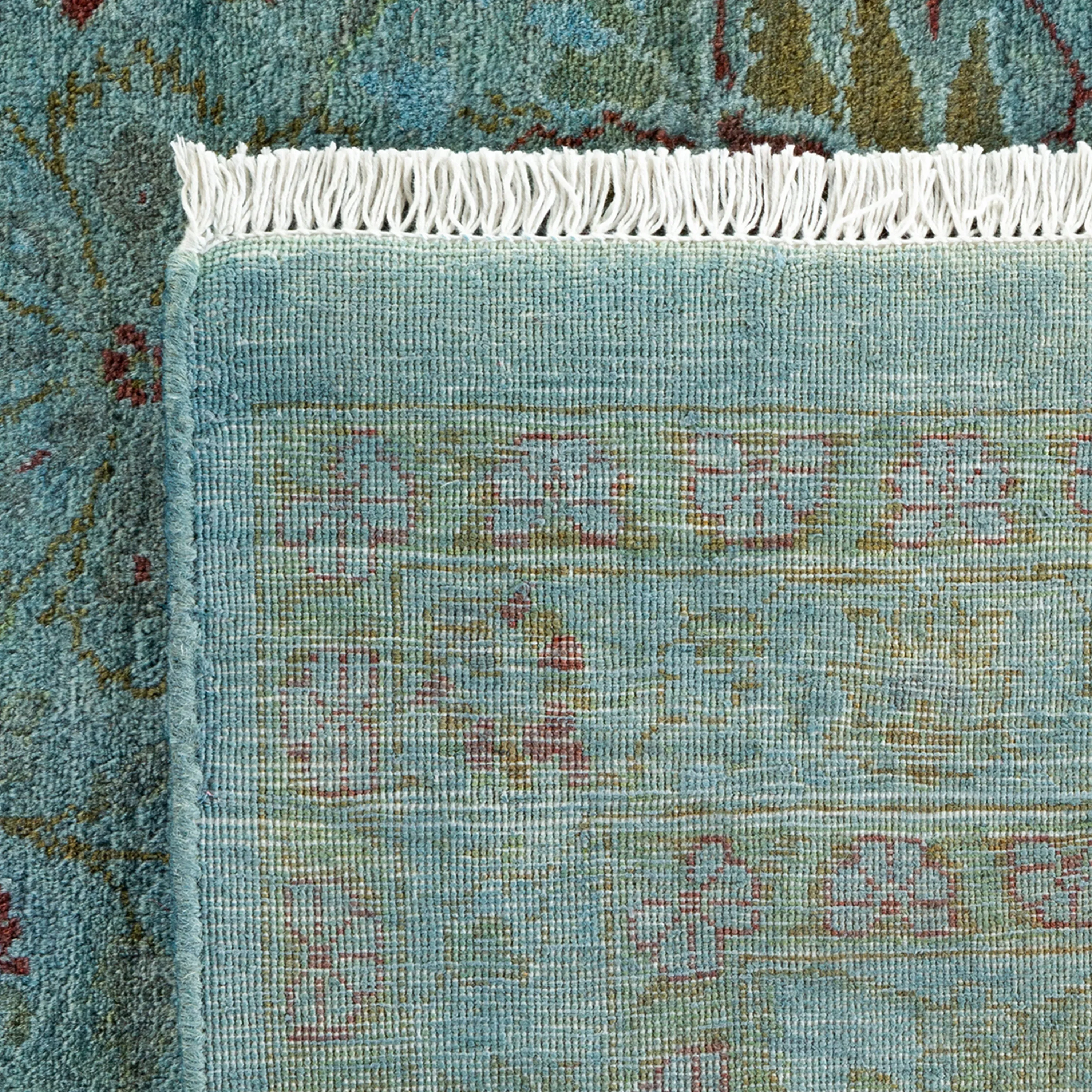 Blue Overdyed Wool Rug - 8' x 10'3"