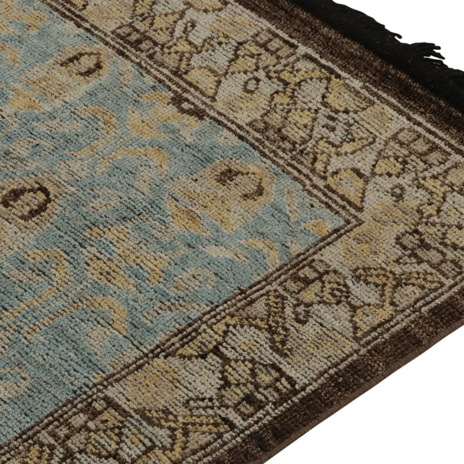 Blue Traditional Wool Runner - 2'11" x 10'1"