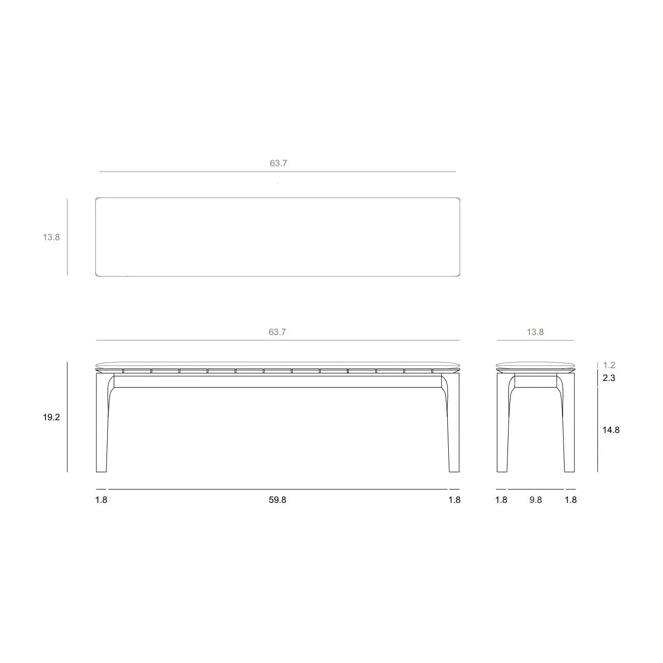 Bok Outdoor Bench