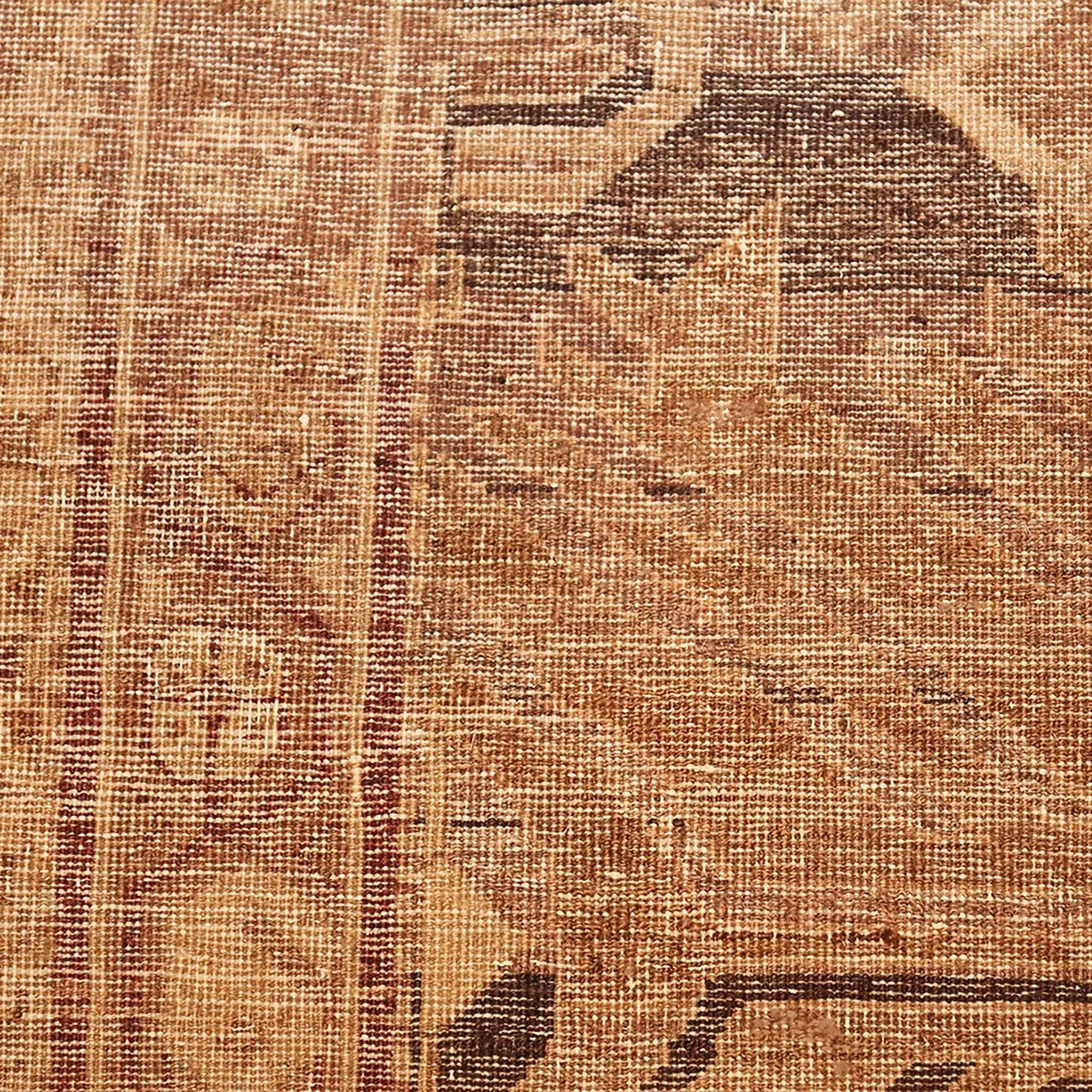 Brown Antique Amritsar Indian Rug - 15'8" x 17'4"