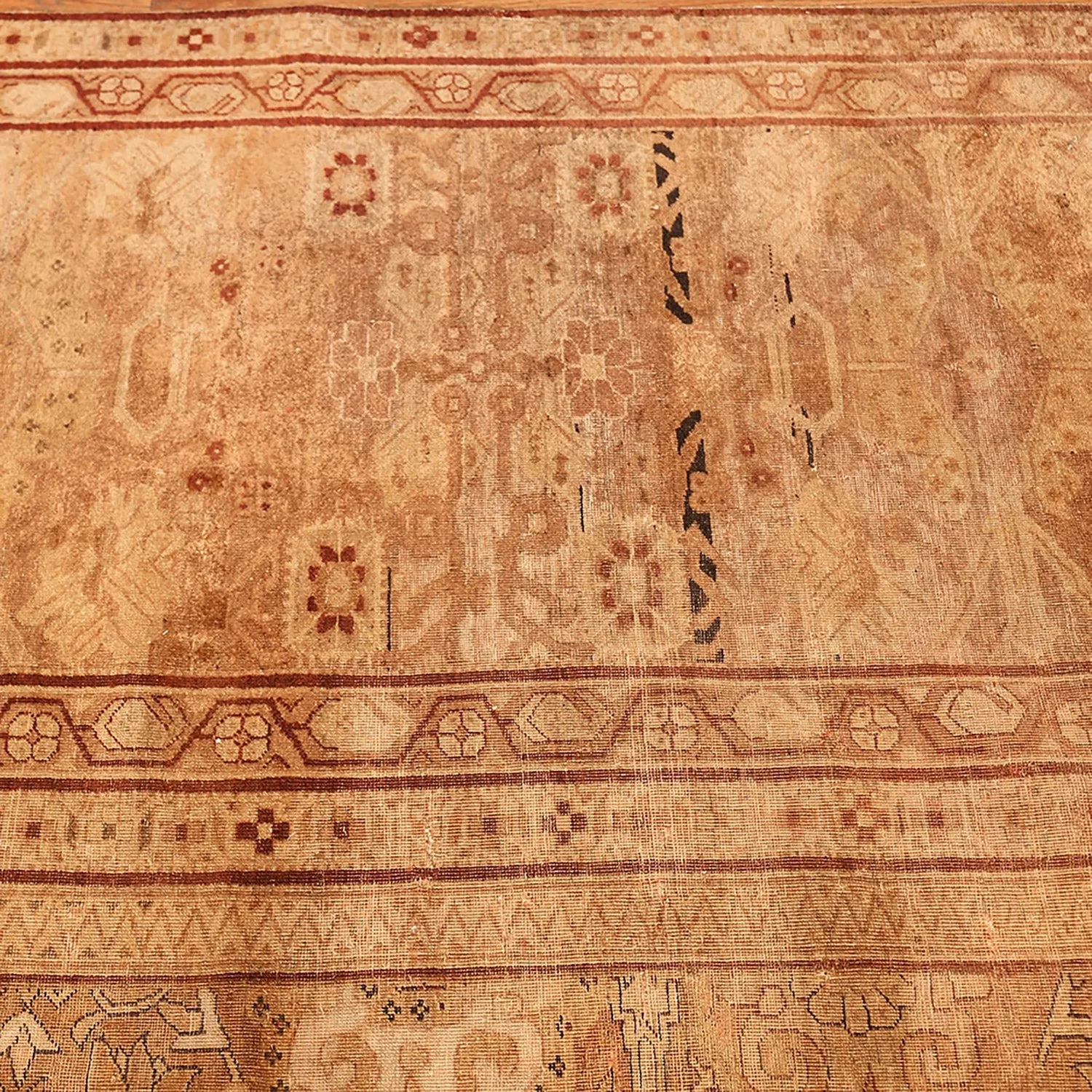 Brown Antique Amritsar Indian Rug - 15'8" x 17'4"