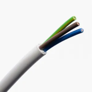 Cable 2 Core   Earth 0.75mm Grey Flex (500m Drum)