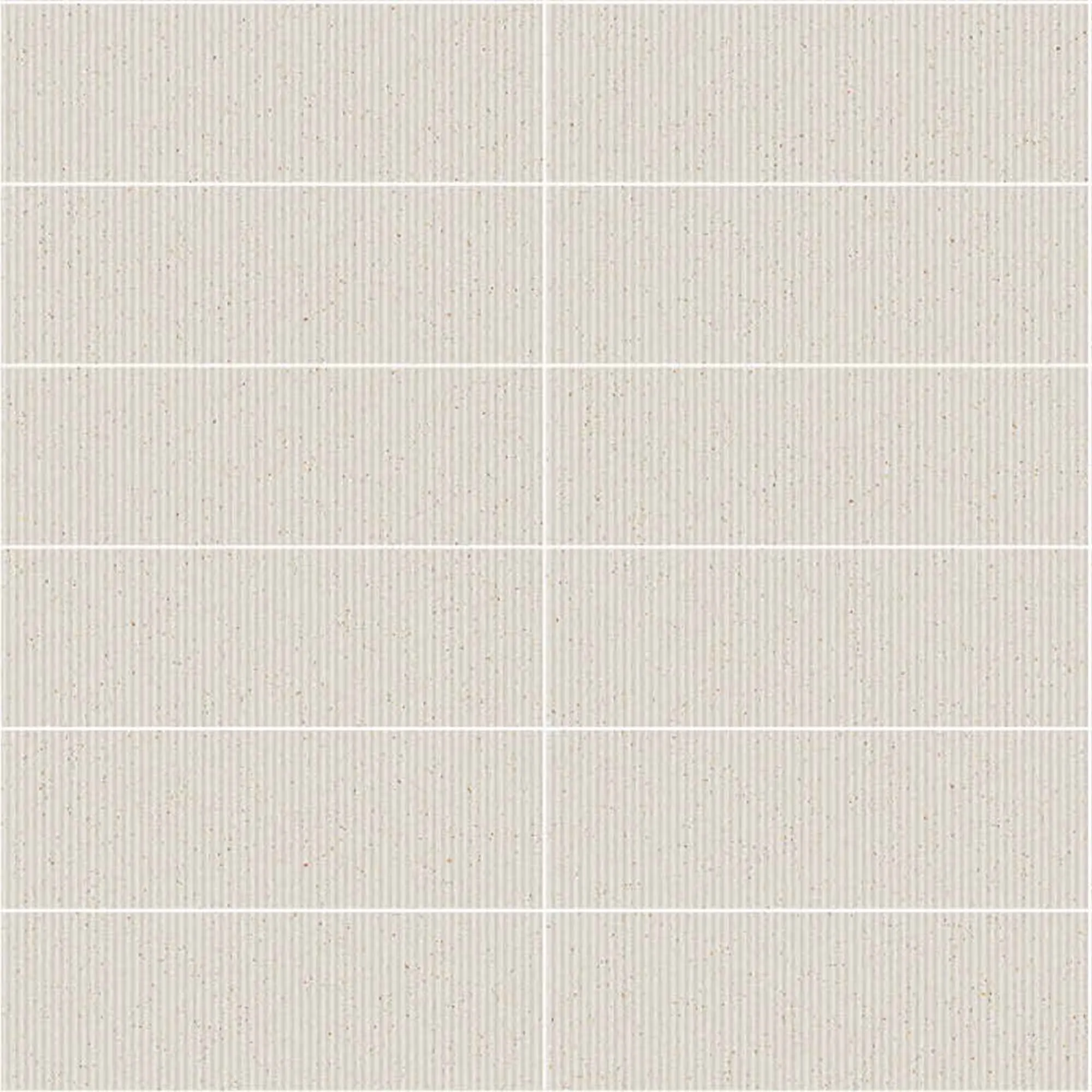 Calderona Blanco Fluted Terrazzo Effect Decor Wall Tile 32x99cm Matt