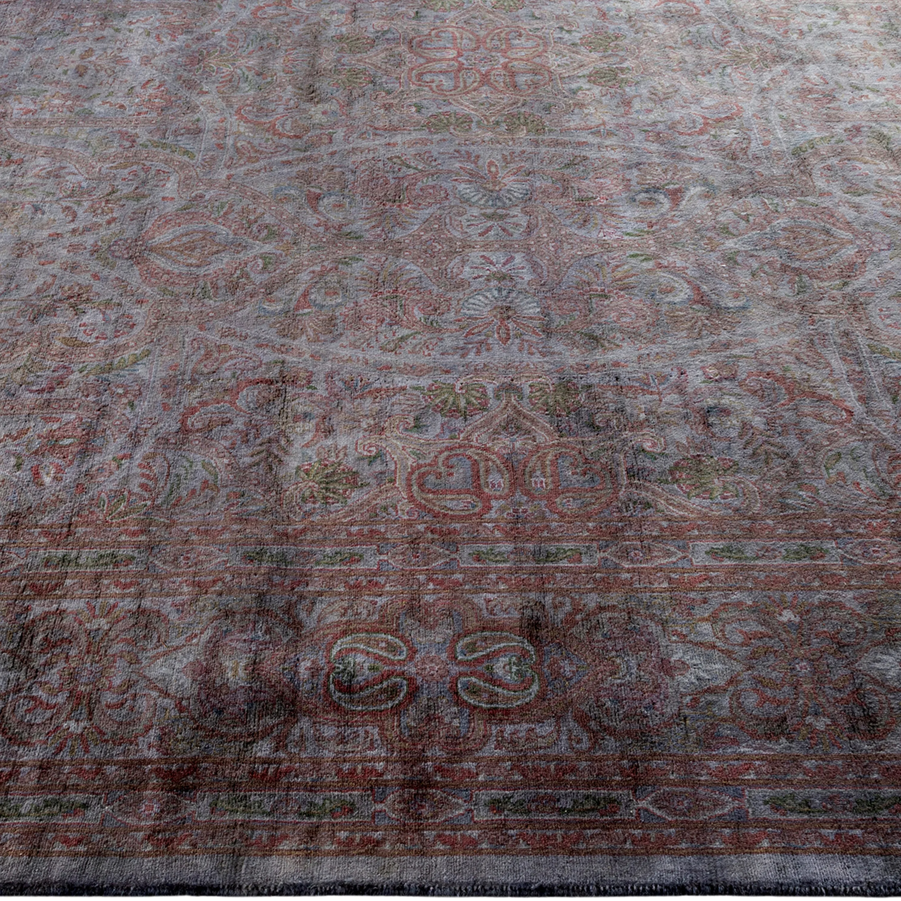 Charcoal Overdyed Wool Rug - 8'3" x 10'6"