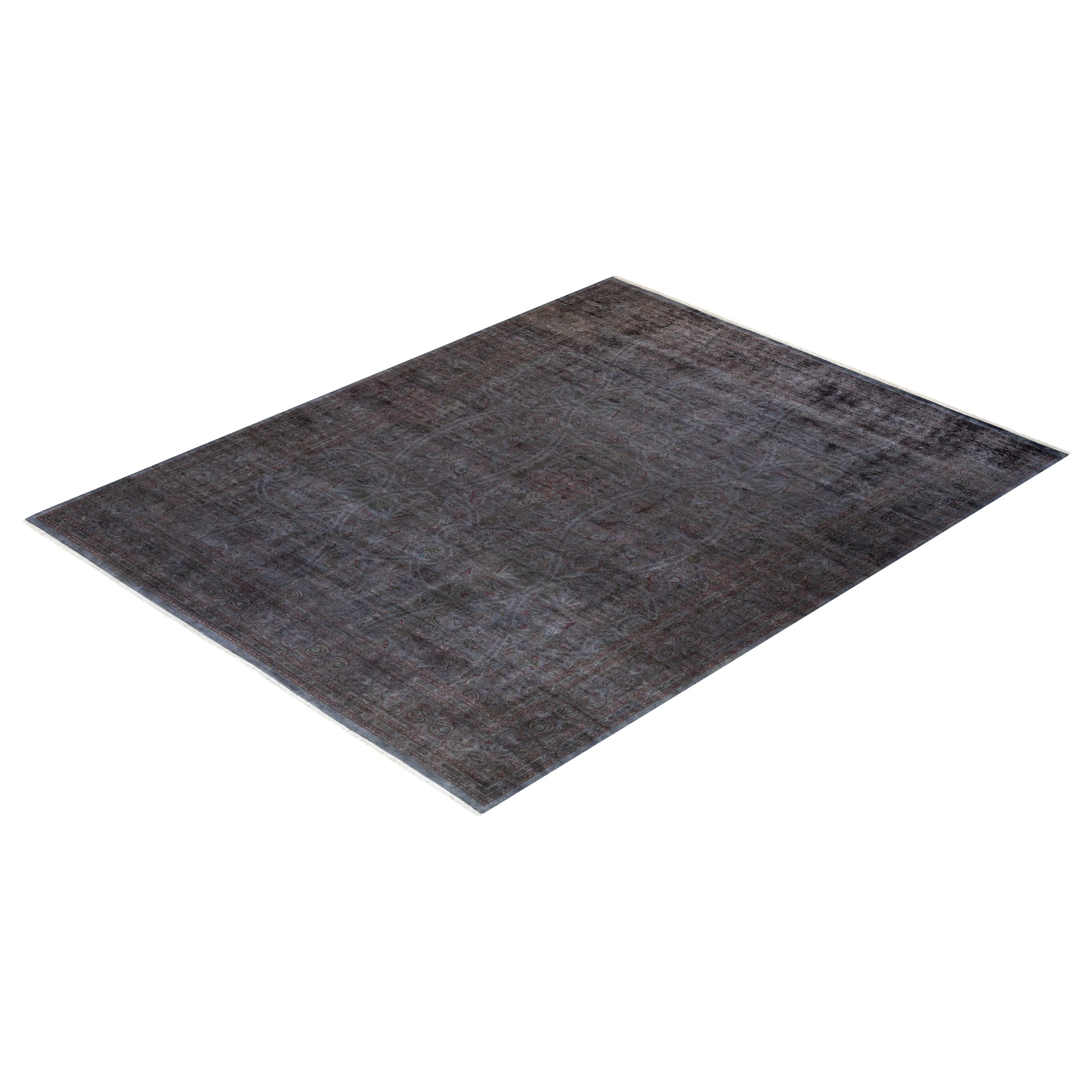 Charcoal Overdyed Wool Rug - 8'3" x 10'6"