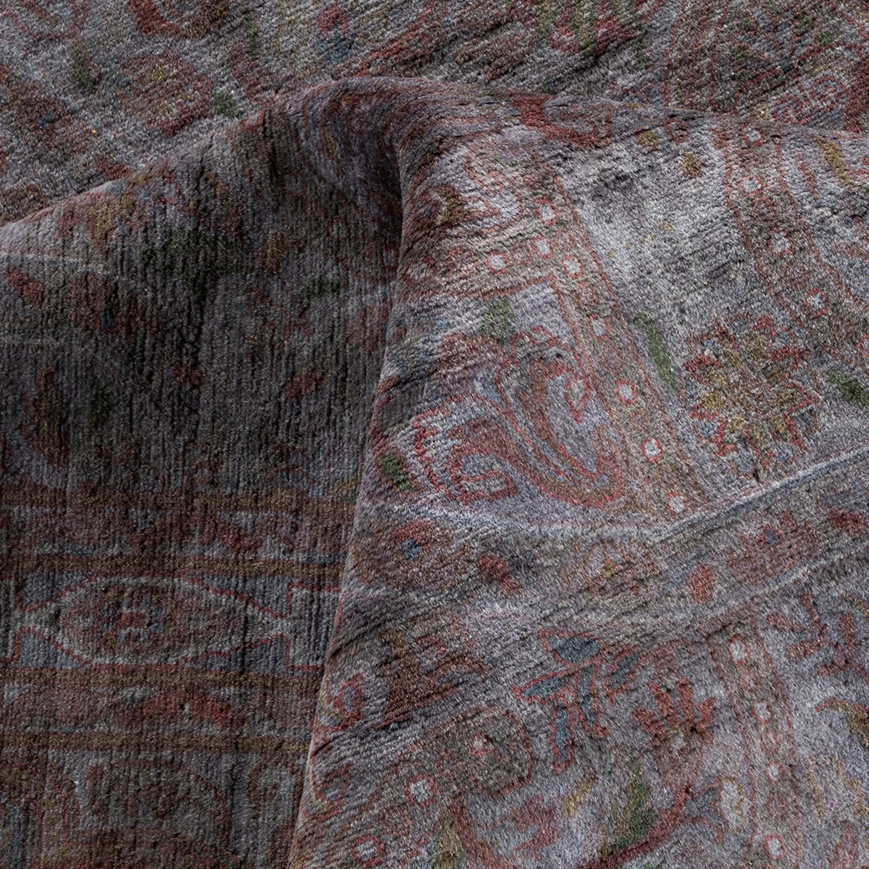 Charcoal Overdyed Wool Rug - 8'3" x 10'6"