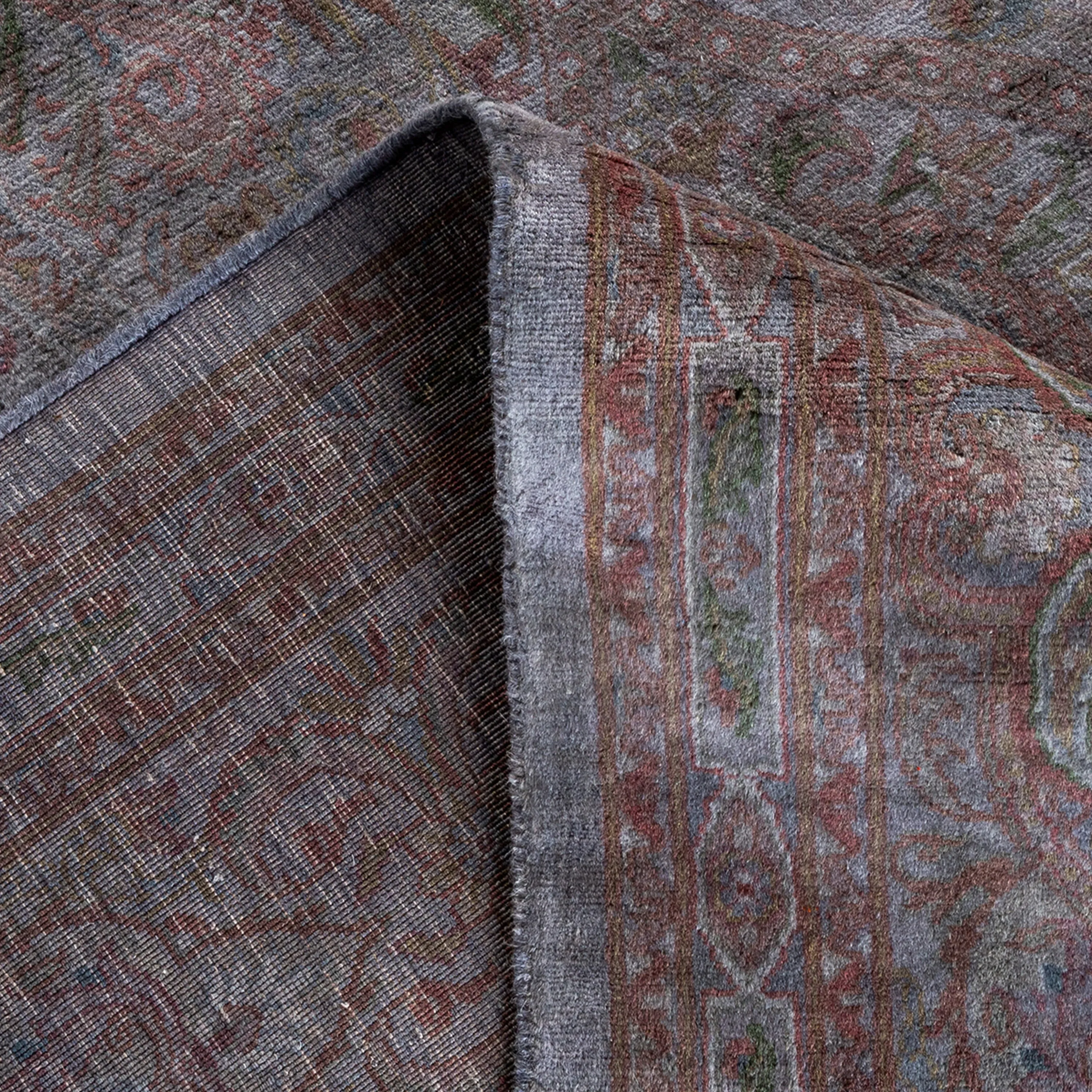 Charcoal Overdyed Wool Rug - 8'3" x 10'6"