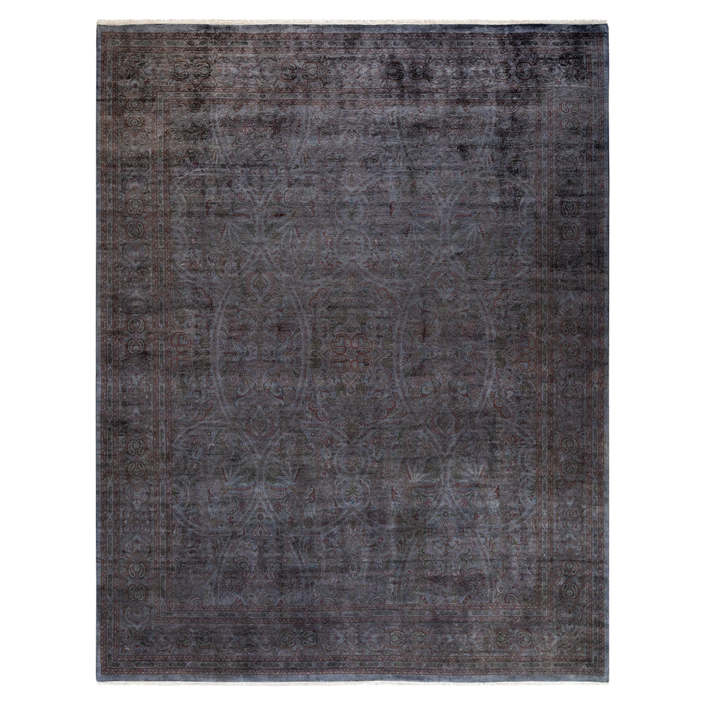 Charcoal Overdyed Wool Rug - 8'3" x 10'6"