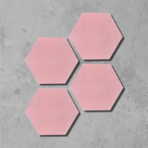 Cherry Red Hexagonal Tile