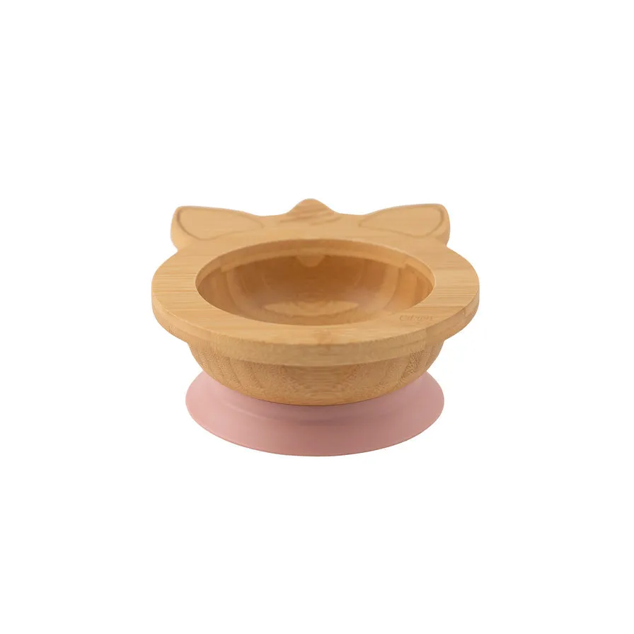 Citron Bamboo Suction Bowl with Spoon - Unicorn