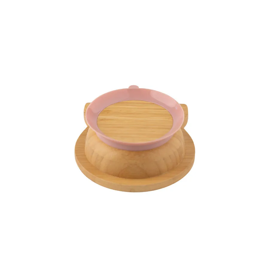 Citron Bamboo Suction Bowl with Spoon - Unicorn