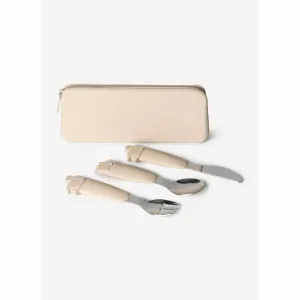 Citron Silicone Cutlery Set With Pouch - Ballerina