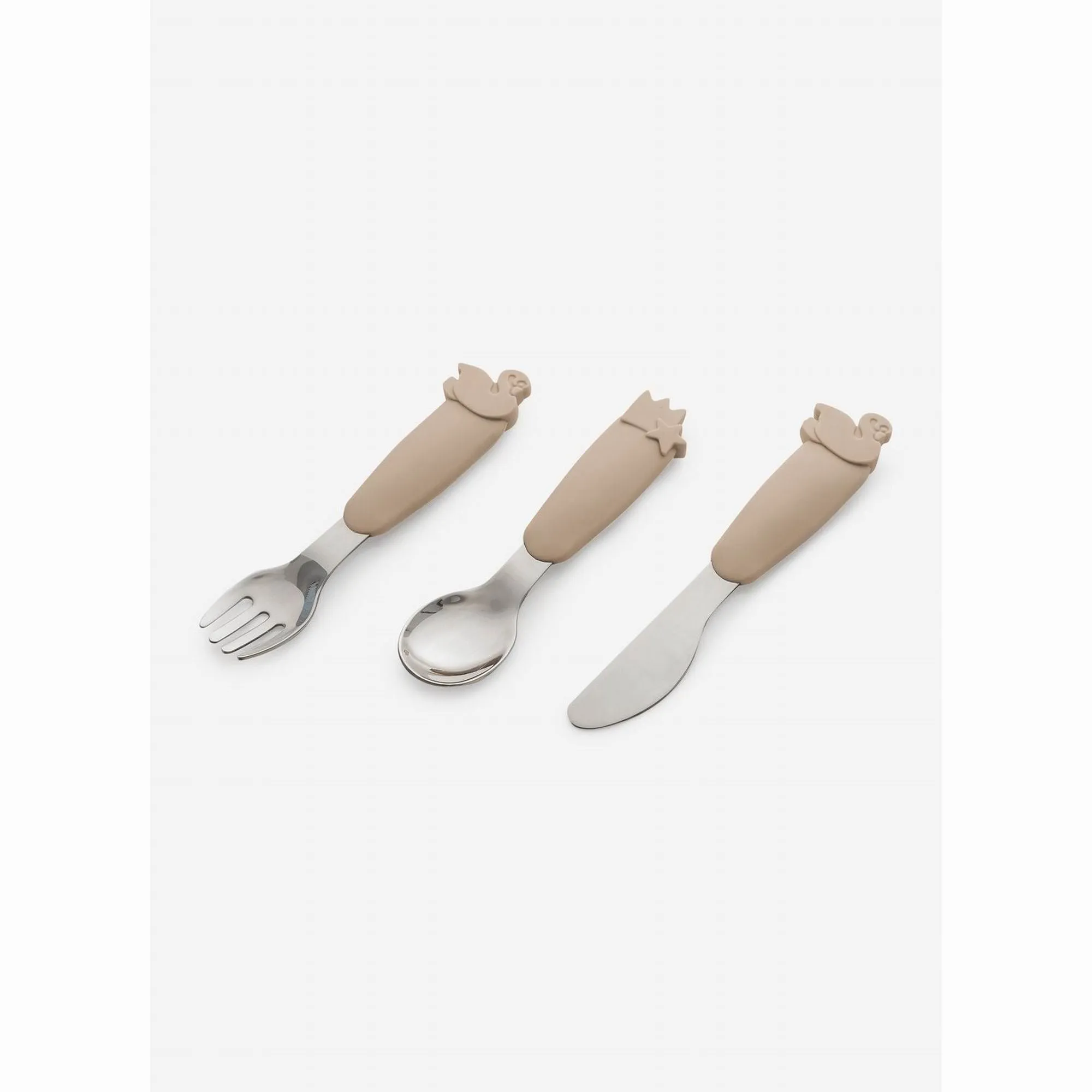 Citron Silicone Cutlery Set With Pouch - Ballerina