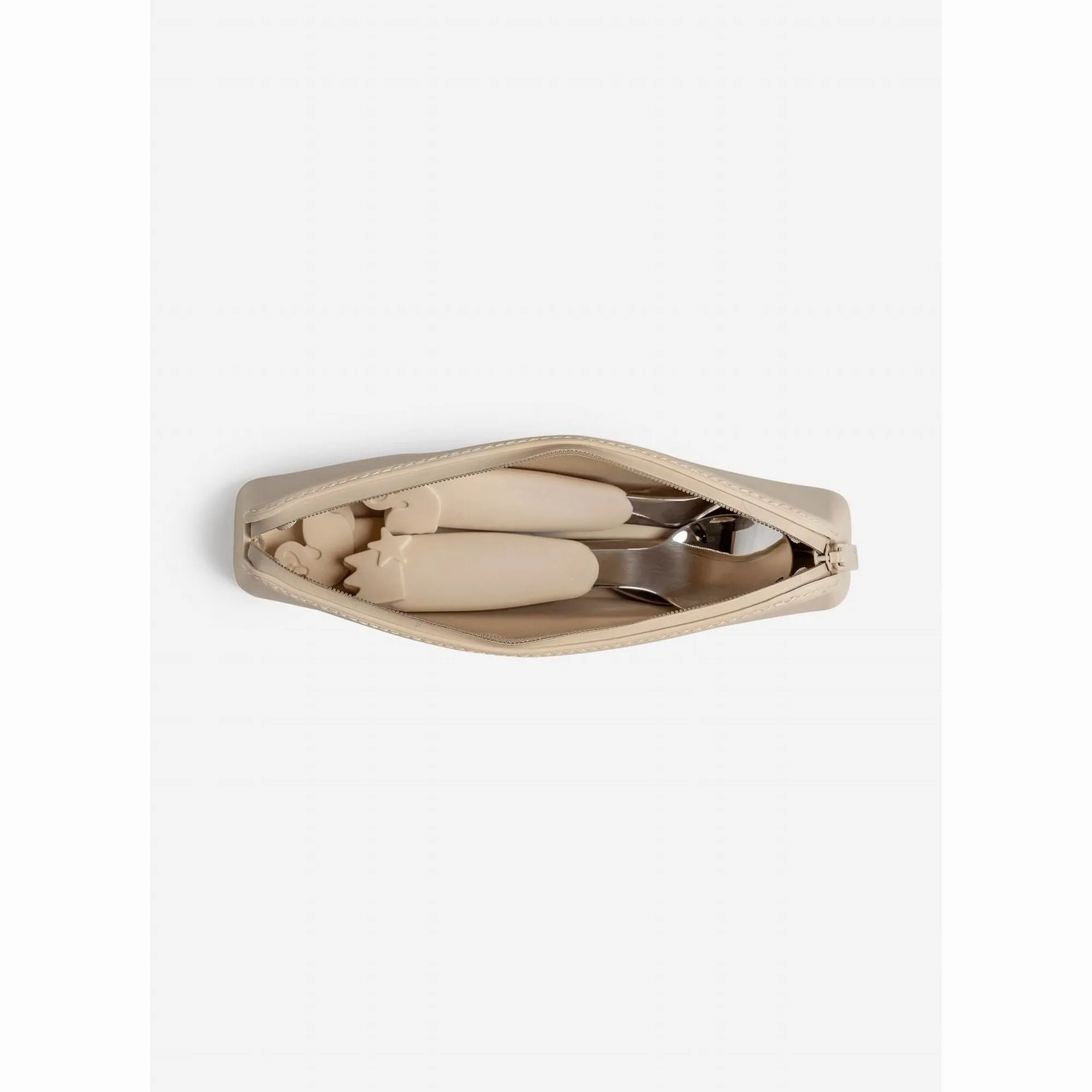 Citron Silicone Cutlery Set With Pouch - Ballerina