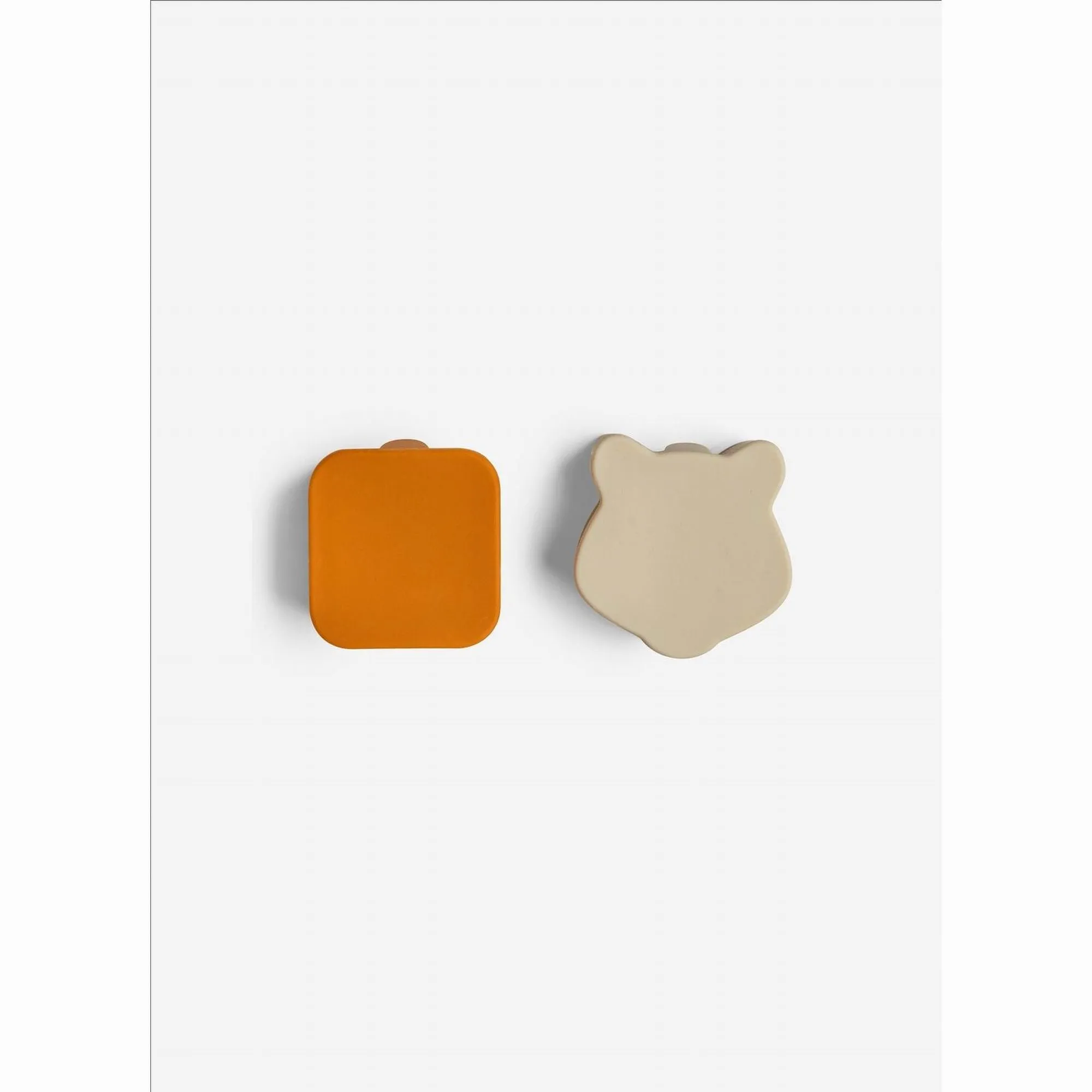 Citron Silicone Lunchbox Organizers - Caramel Olive Green & Grey