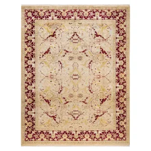 Cream Traditional Wool Rug - 8'1" x 10'5"