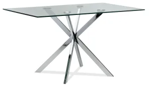 Darron Dining Table - Chrome