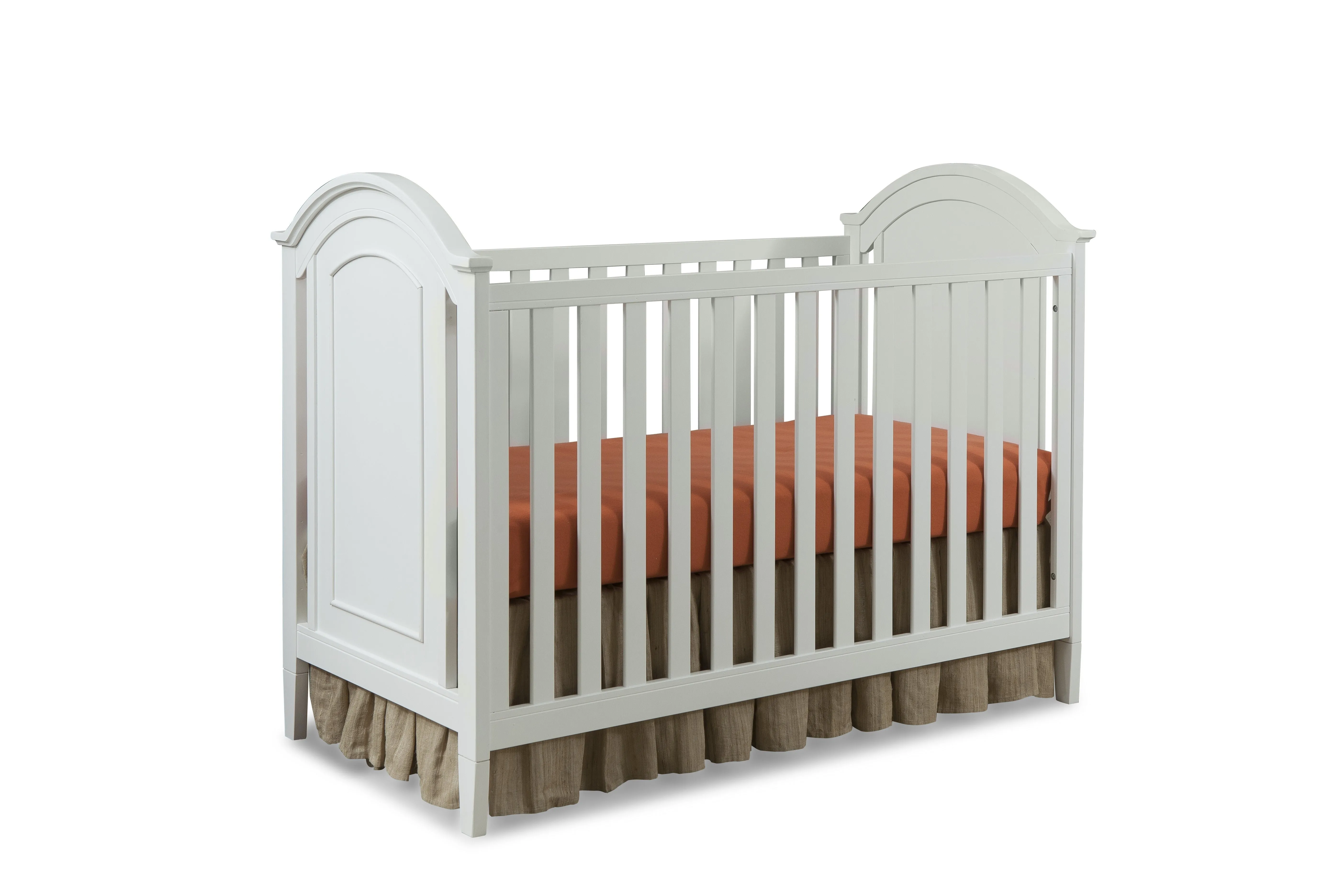 Delia Cottage Crib and Toddler Rail - White