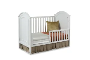 Delia Cottage Crib and Toddler Rail - White