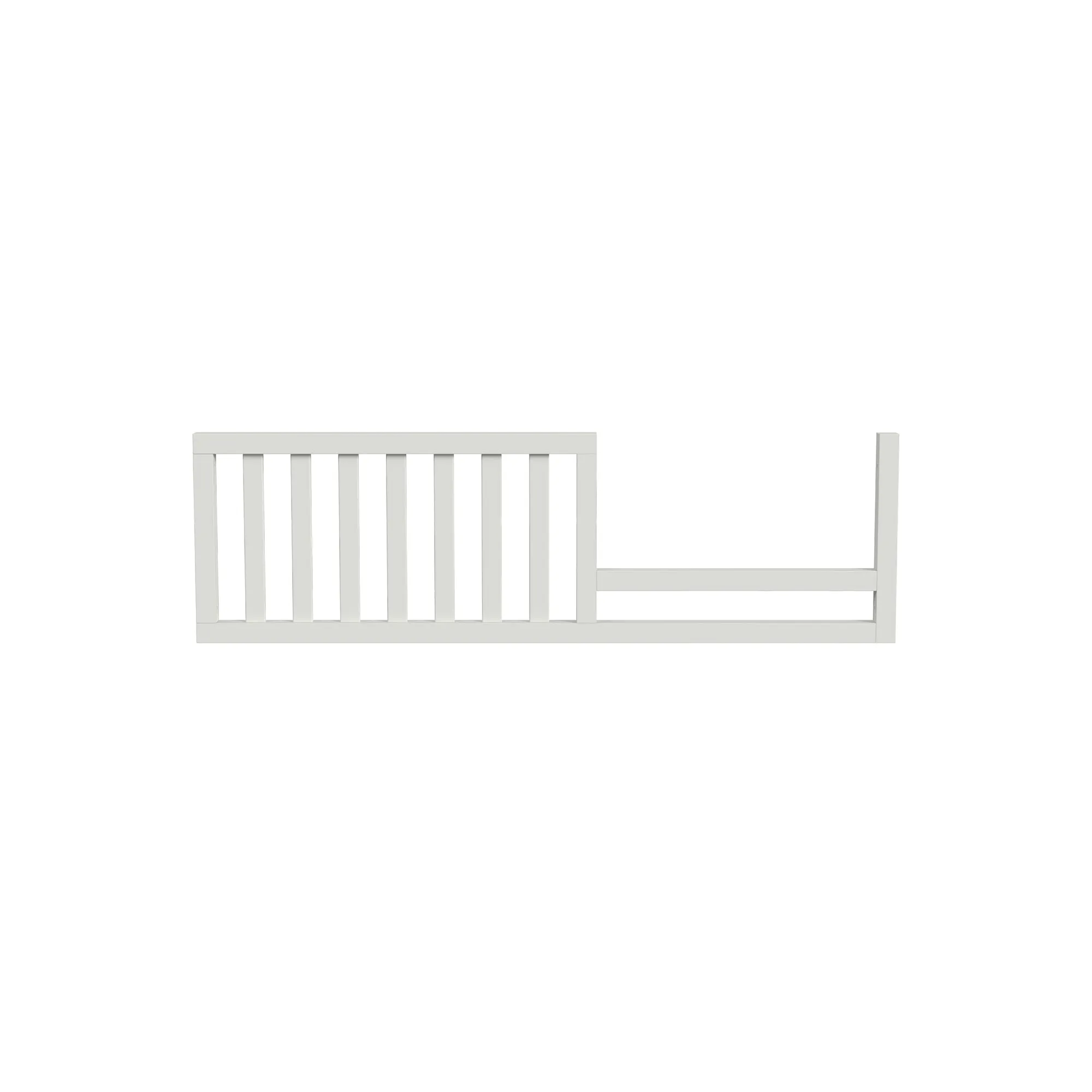 Delia Cottage Crib and Toddler Rail - White