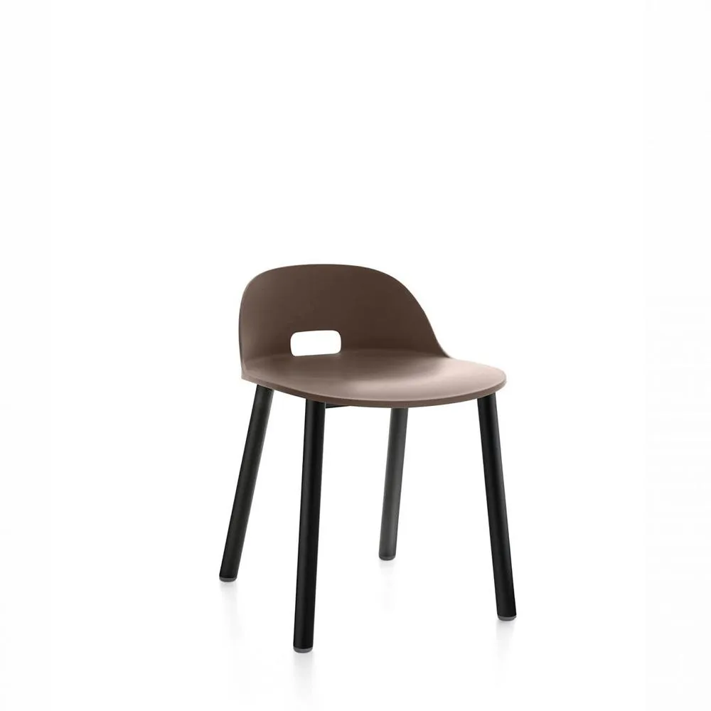 Emeco Alfi Low Back Chair With Aluminum Base