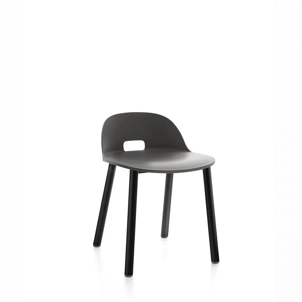 Emeco Alfi Low Back Chair With Aluminum Base
