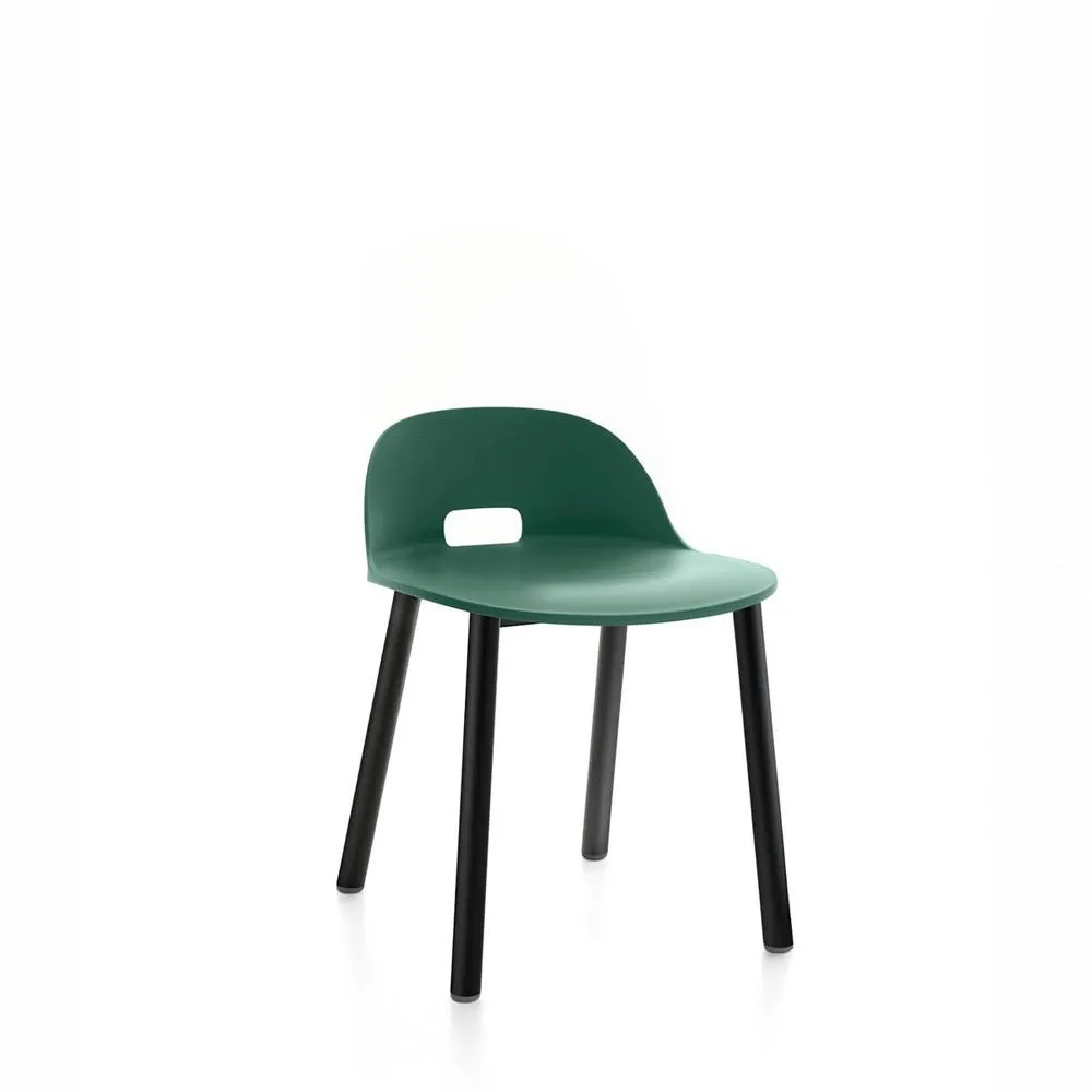 Emeco Alfi Low Back Chair With Aluminum Base