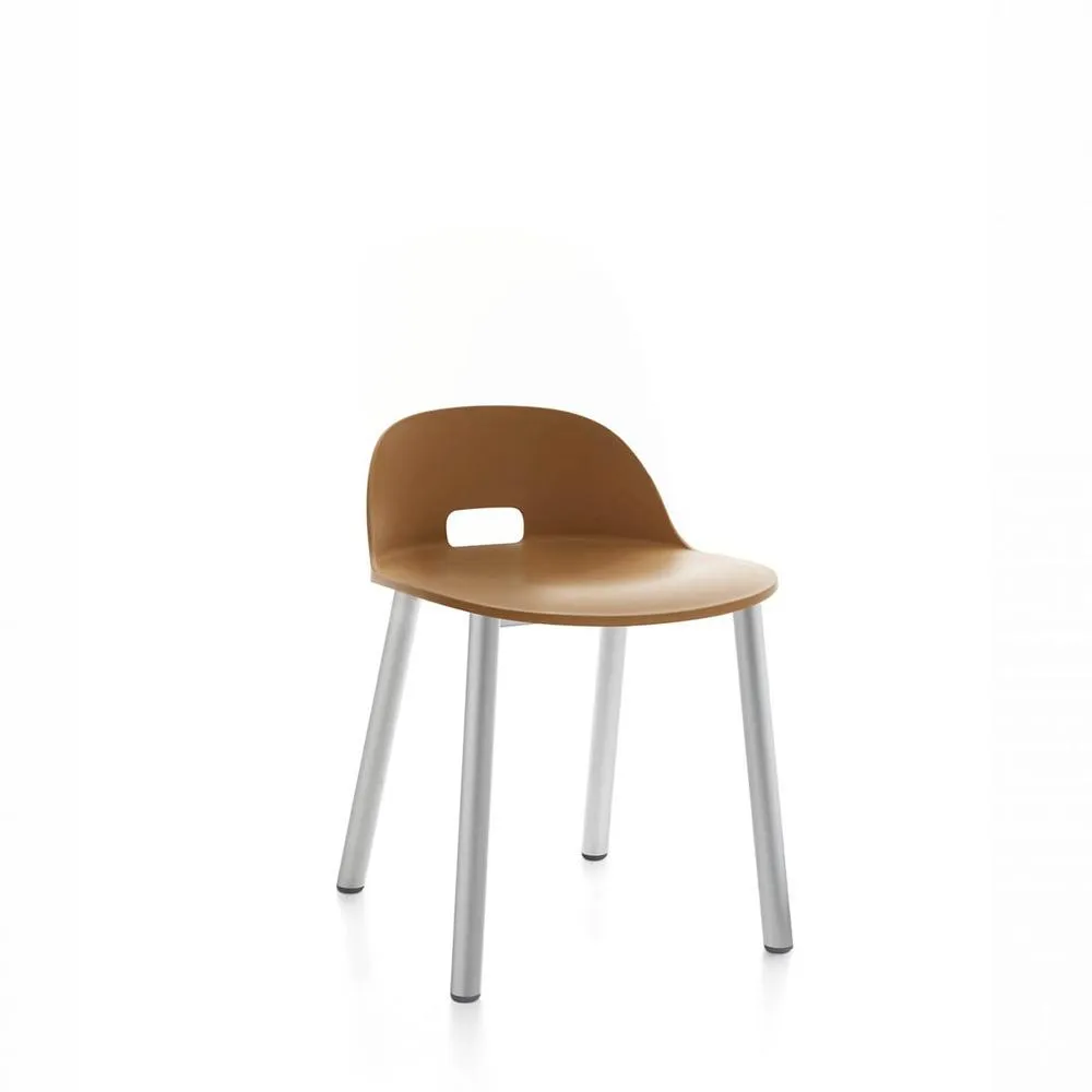 Emeco Alfi Low Back Chair With Aluminum Base