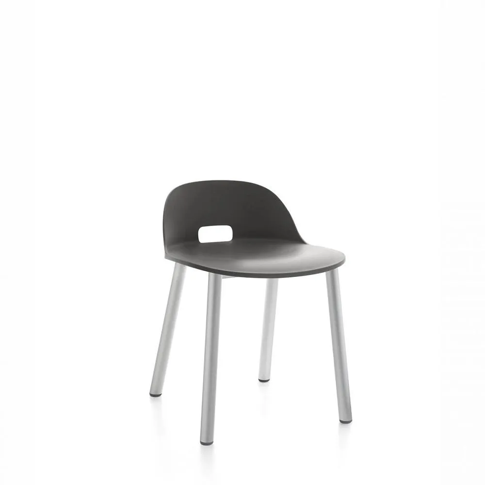 Emeco Alfi Low Back Chair With Aluminum Base