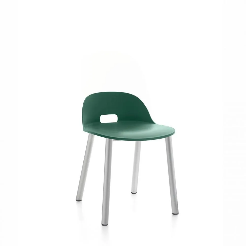 Emeco Alfi Low Back Chair With Aluminum Base