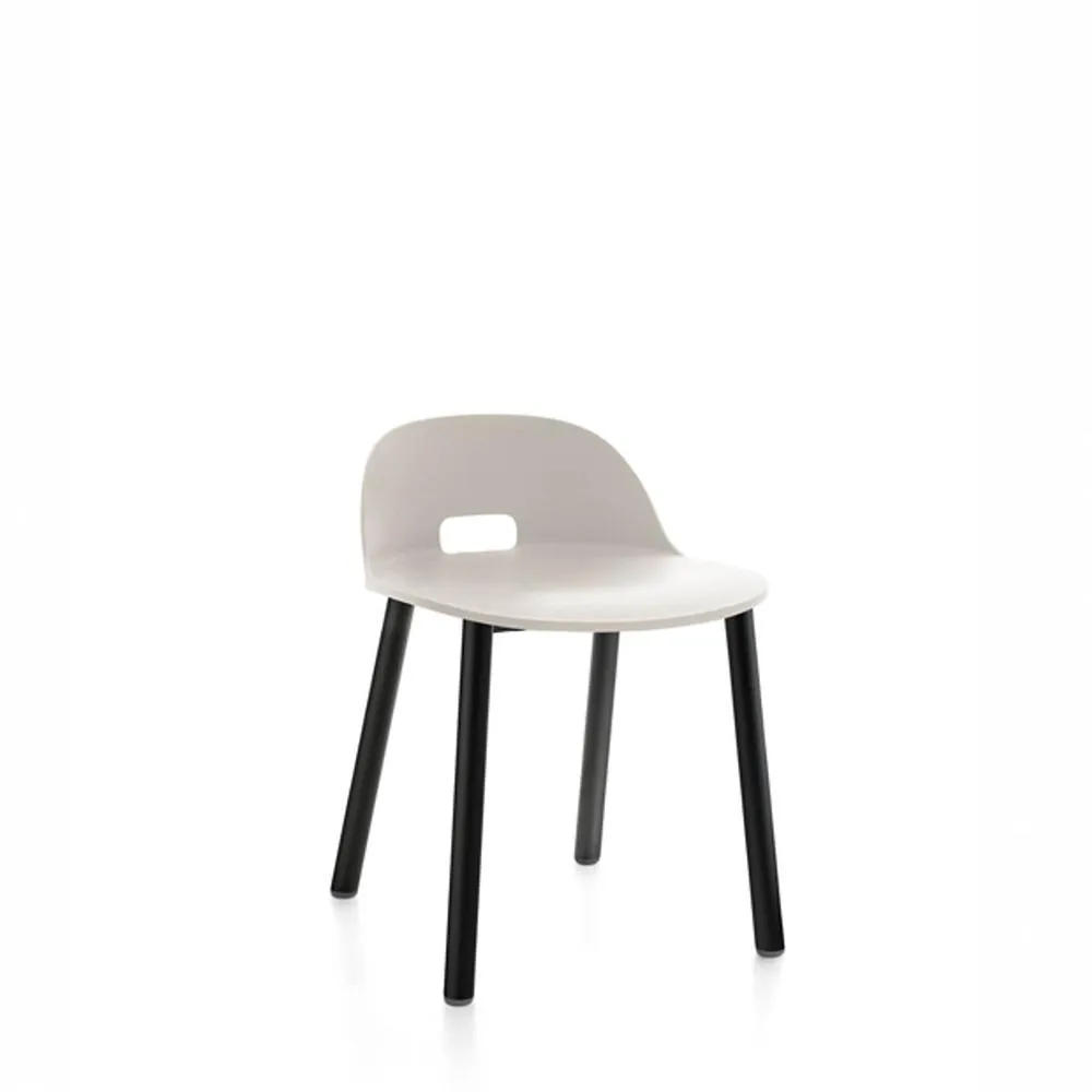 Emeco Alfi Low Back Chair With Aluminum Base