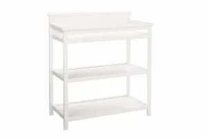 Emery Changer with Shelves and Pad - White