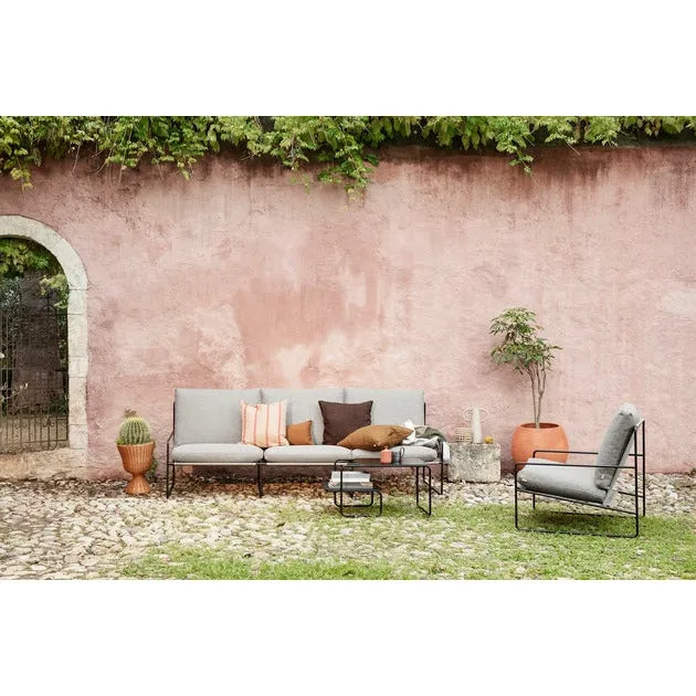 Ferm Living Desert 3 Seater Sofa, Black/Dark Sand