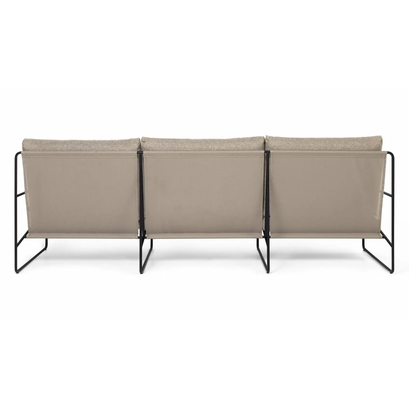 Ferm Living Desert 3 Seater Sofa, Black/Dark Sand